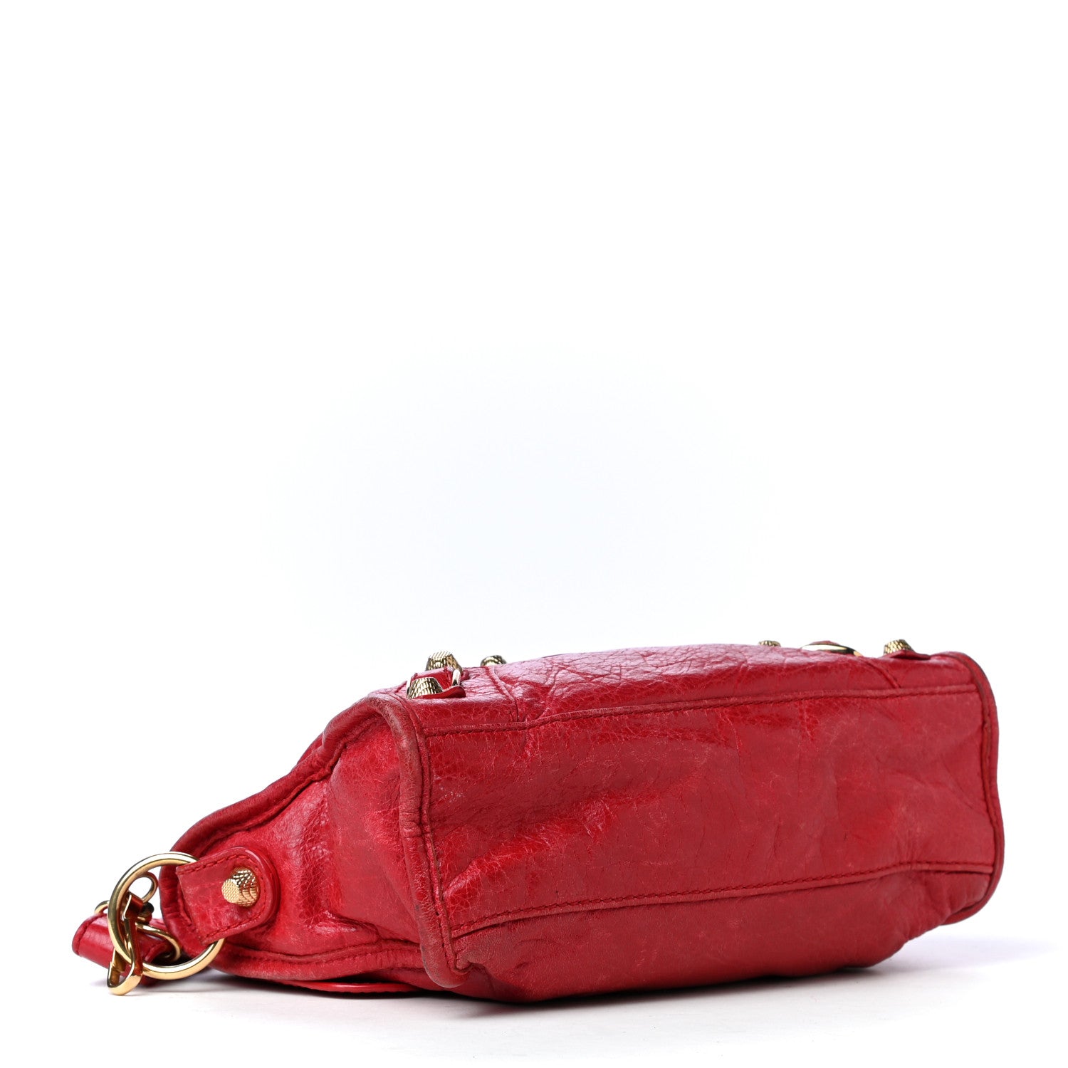 Balenciaga Agneau Giant 12 Gold Hardware Mini City Rouge Cardinal 3 of 4