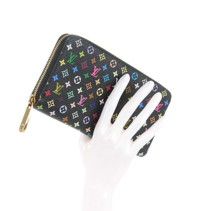 Louis Vuitton Monogram Multicolor Zippy Wallet Black Grenade 2 of 7