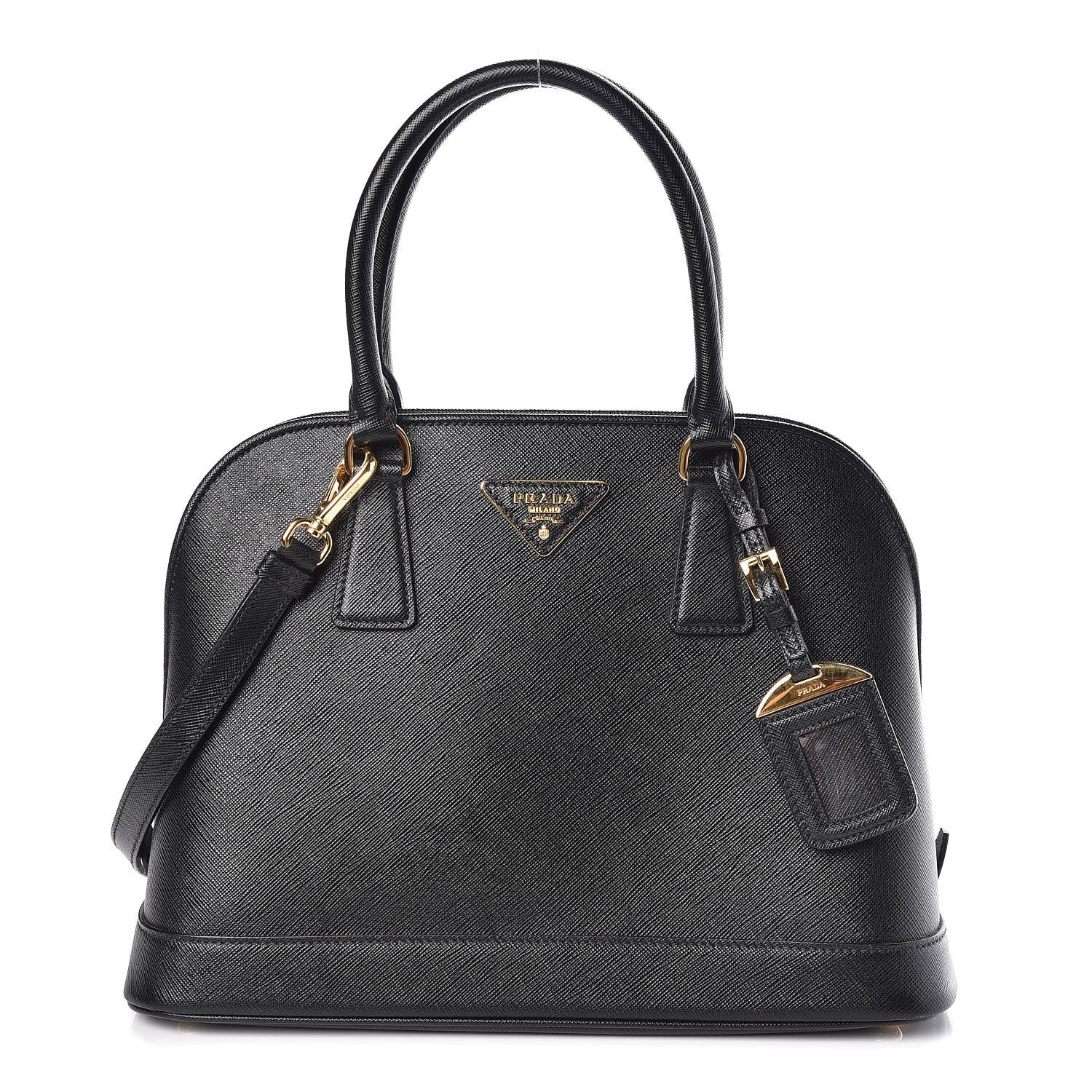 Prada Saffiano Lux Open Promenade Tote Black 1 of 10