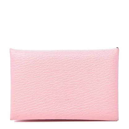 Hermes Chevre Mysore Calvi Card Case Rose Sakura 1 of 7