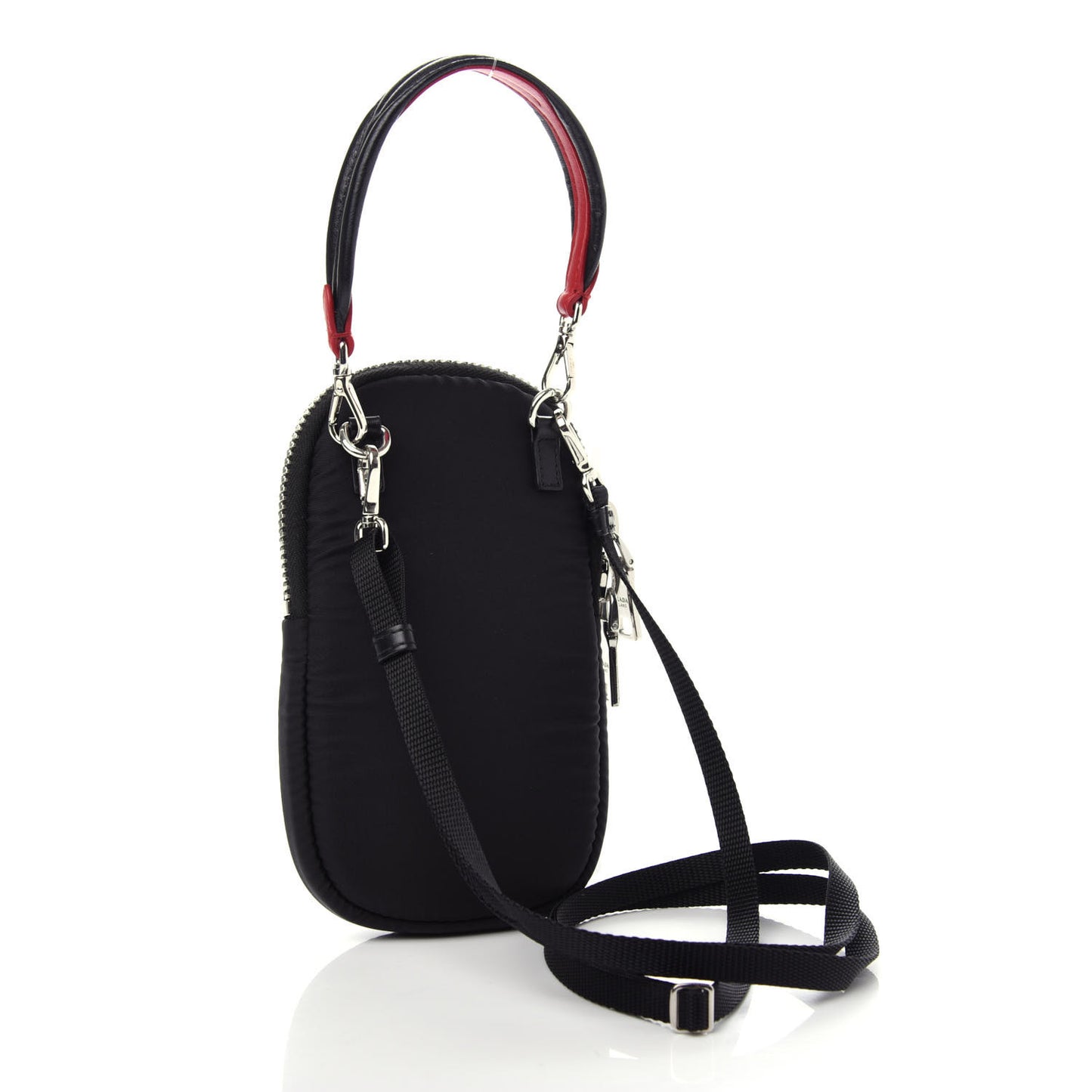 Tessuto Nylon Pocket Mini Bag Black
