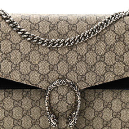 Gucci GG Supreme Monogram Medium Dionysus Shoulder Bag Black 10 of 11