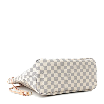 Louis Vuitton Damier Azur Neo Neverfull MM Rose Ballerine 4 of 9