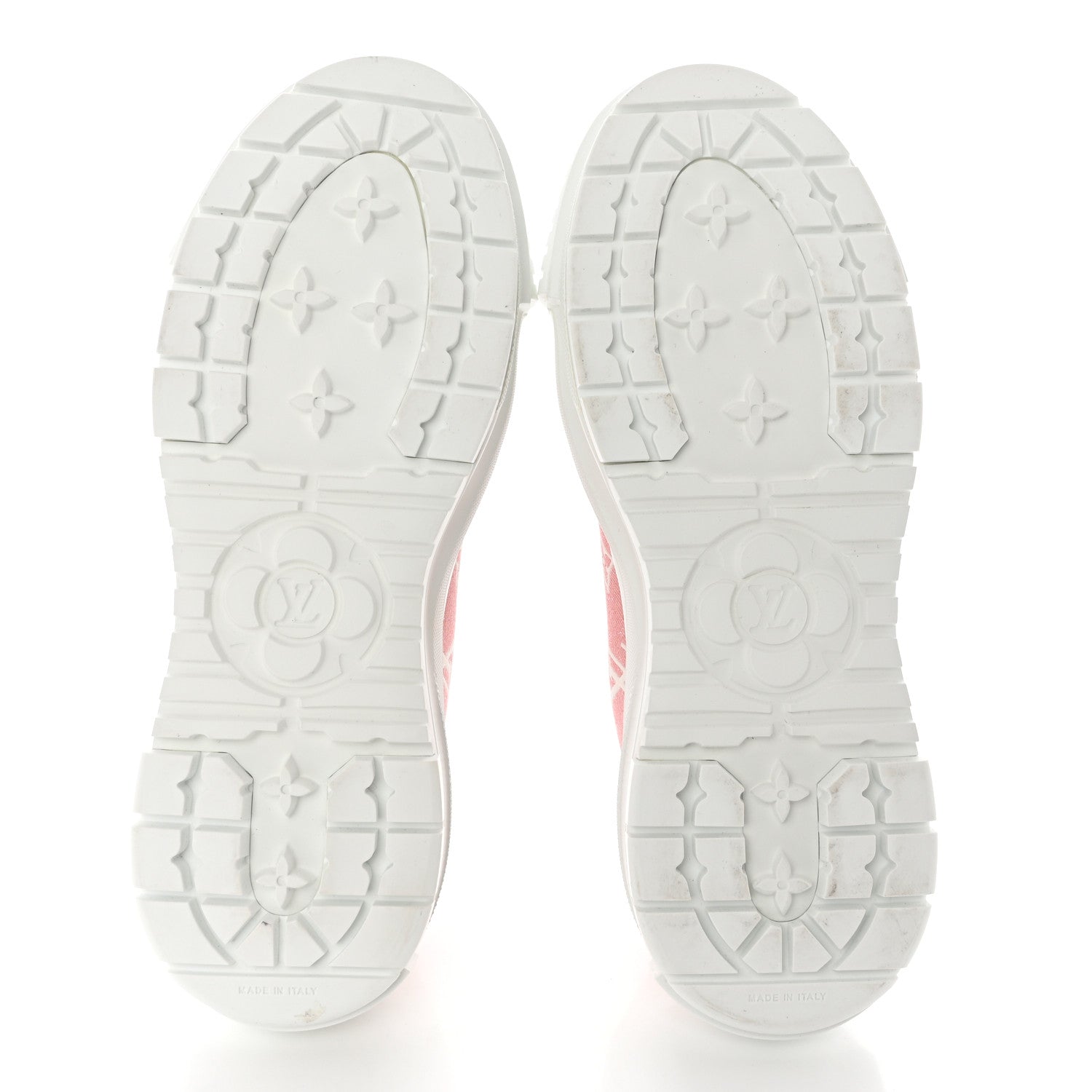 Louis Vuitton Denim Monogram Squad Sneakers 40 Pink 5 of 9