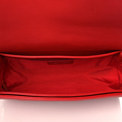 Chanel Calfskin Medium Boy Reverso Flap Red 4 of 9
