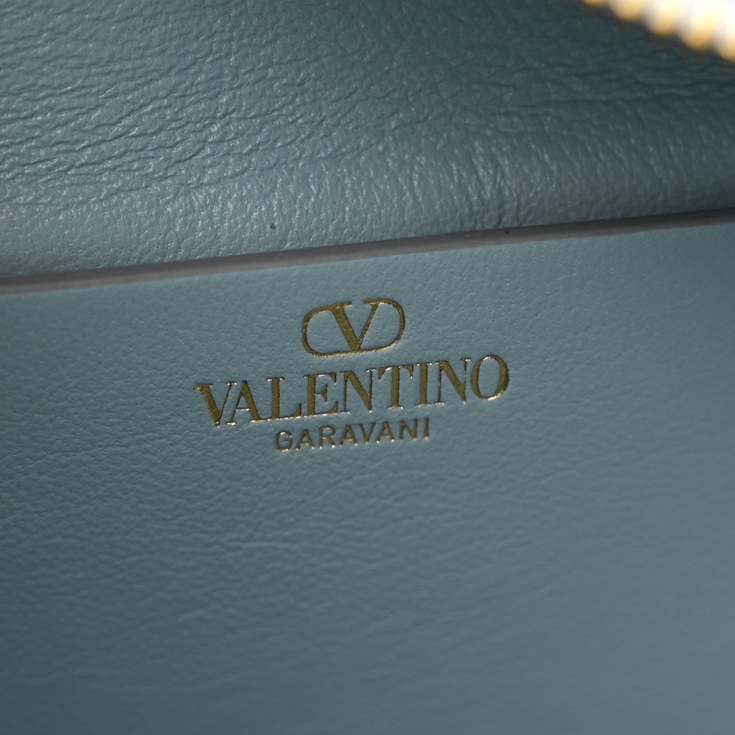 Valentino Garavani Grainy Calfskin Small Vlogo Moon Hobo Bag Blue 6 of 10