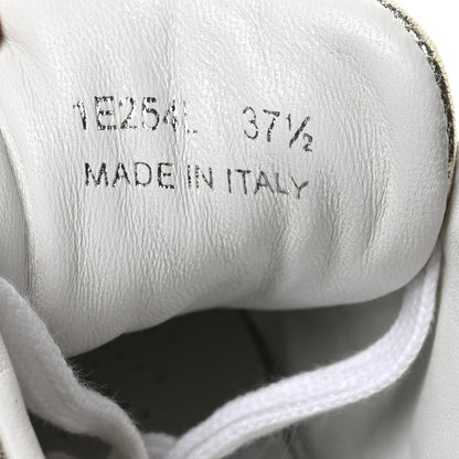 Prada Metallic Nappa Diagramme Sneakers 37.5 Pirite 7 of 7