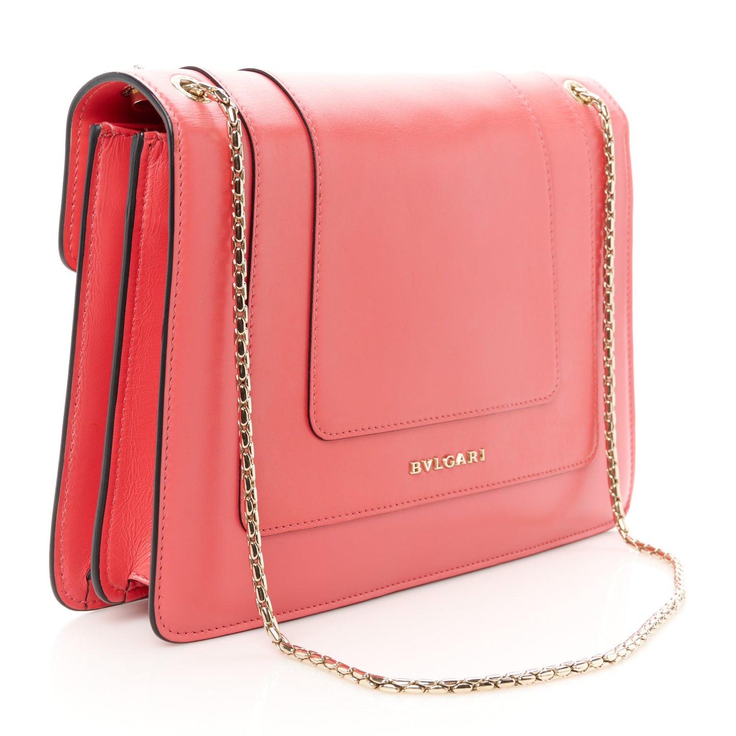 Calfskin Serpenti Forever Shoulder Bag Pink