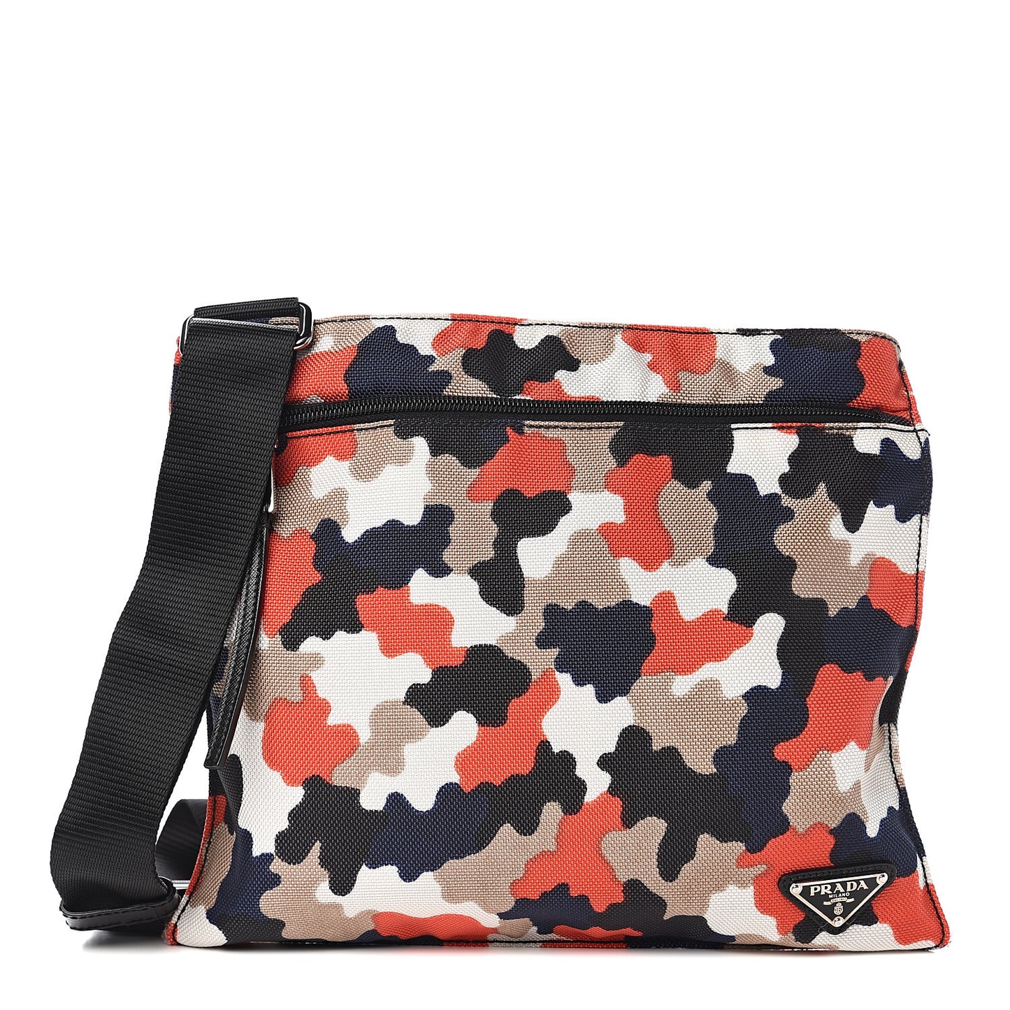 Cordura Saffiano Camouflage Crossbody Rosso