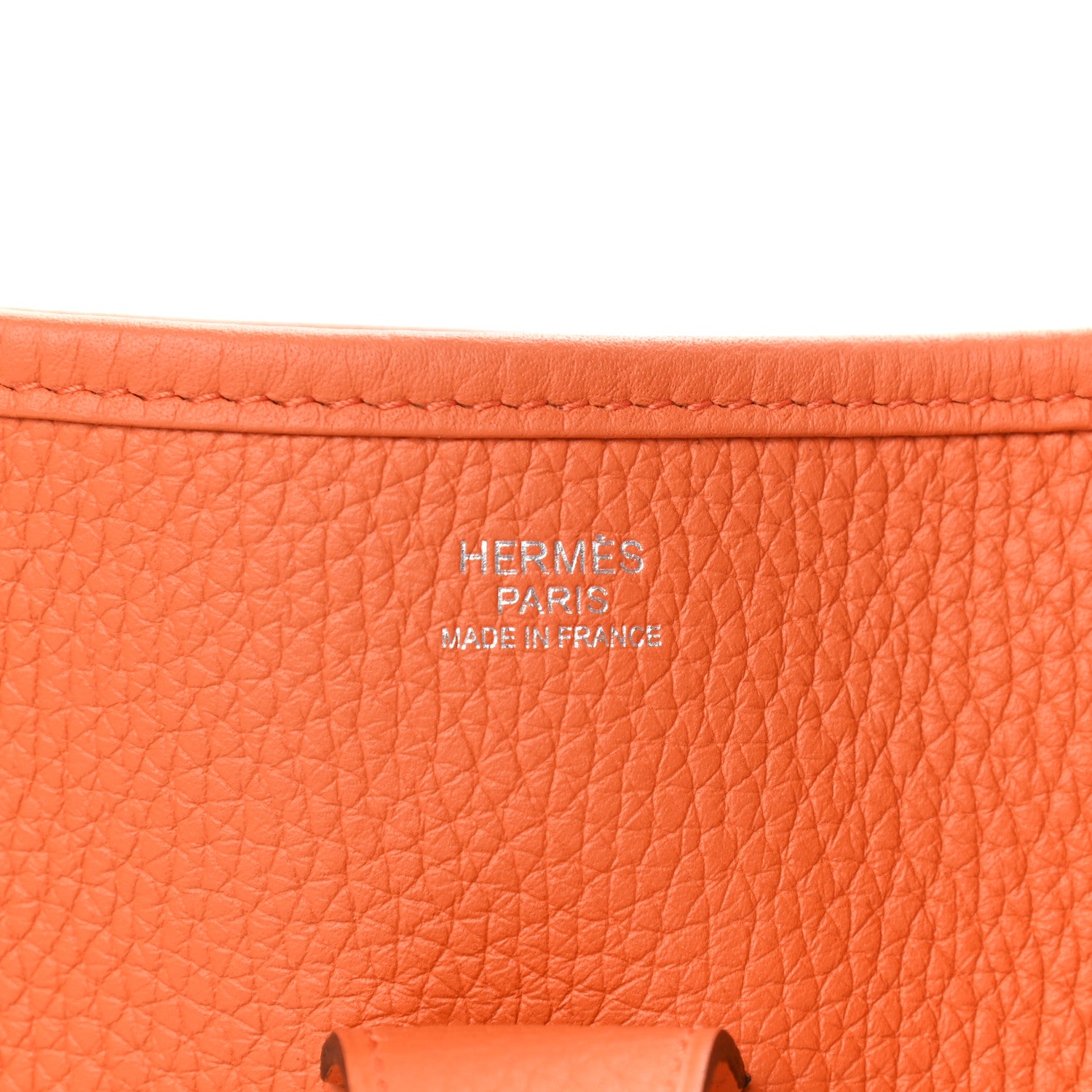 Hermes Taurillon Clemence Evelyne III GM Orange 5 of 11