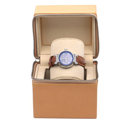 Louis Vuitton Stainless Steel Calfskin 28mm Tambour Quartz Watch 7 of 7