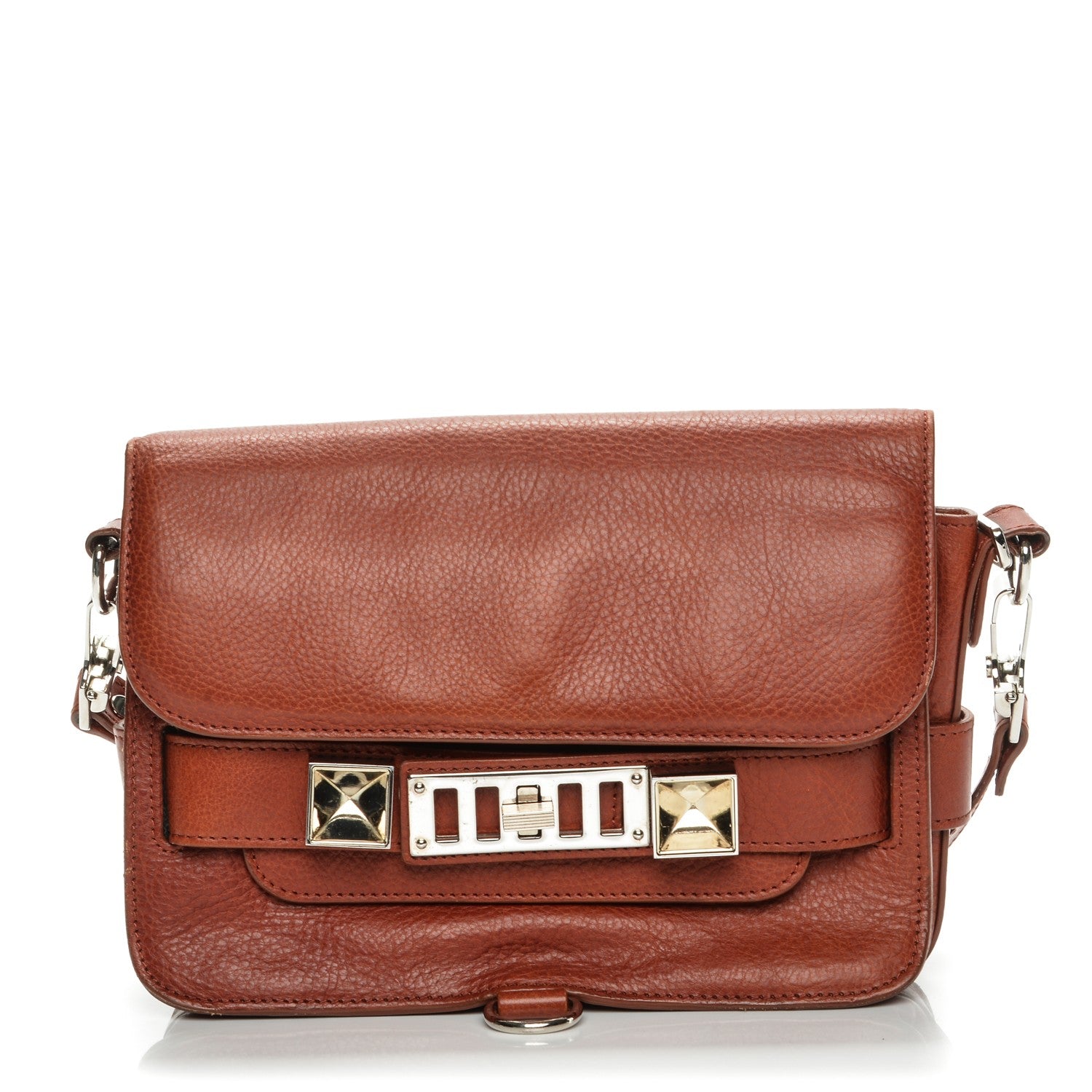 Proenza Schouler Calfskin Mini PS11 Classic Shoulder Bag Saddle 1 of 15