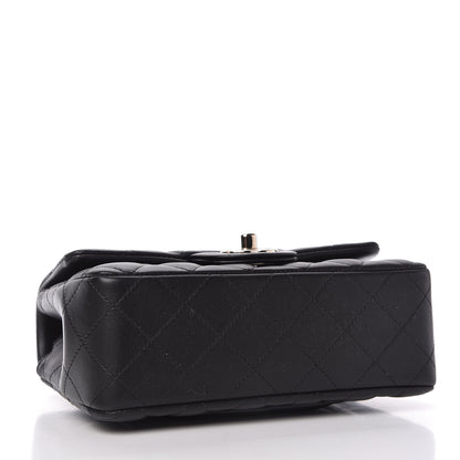 Chanel Lambskin Quilted Mini Rectangular Flap Black 4 of 12