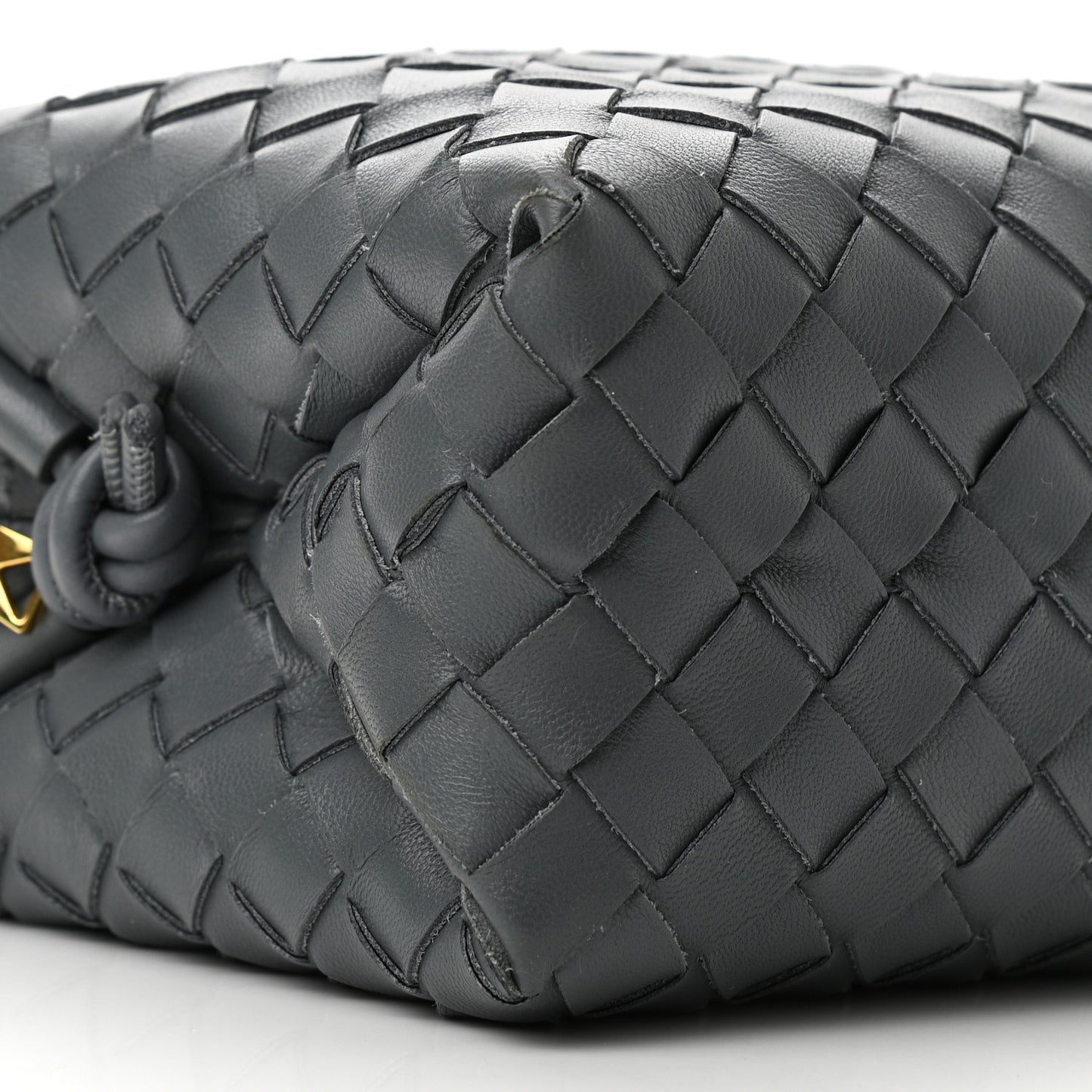 Nappa Intrecciato Small Loop Camera Bag Thunder