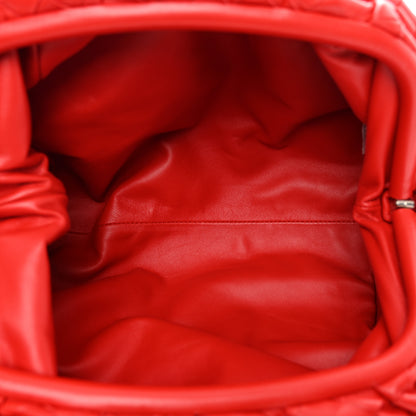 Bottega Veneta Nappa Maxi Intrecciato The Pouch Oversized Clutch Bright Red 5 of 8