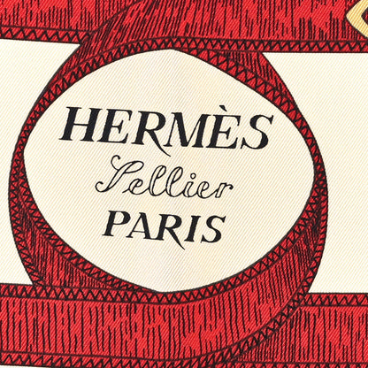 Hermes Silk Eperon D'Or Forever Scarf 90 Caramel Creme Or 2 of 3