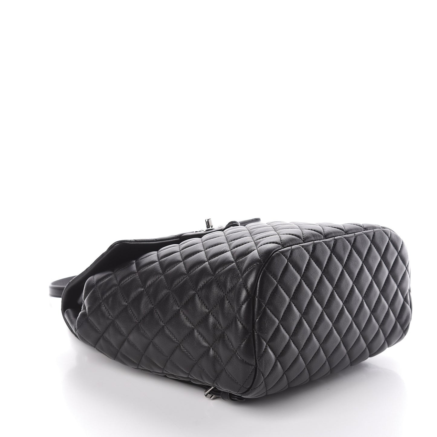 Lambskin Quilted Large Urban Spirit Backpack Black