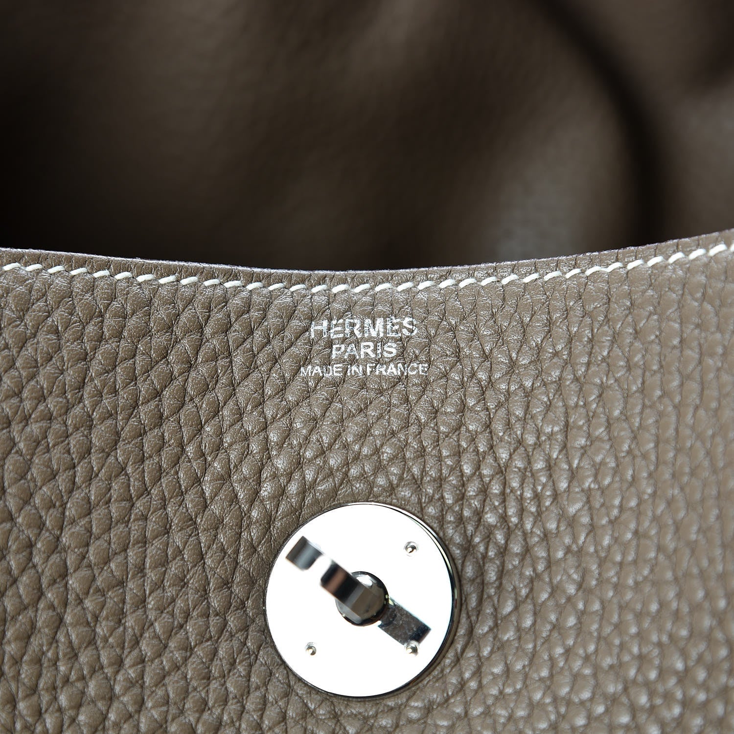 Hermes Taurillon Clemence Lindy 34 Etoupe 6 of 14