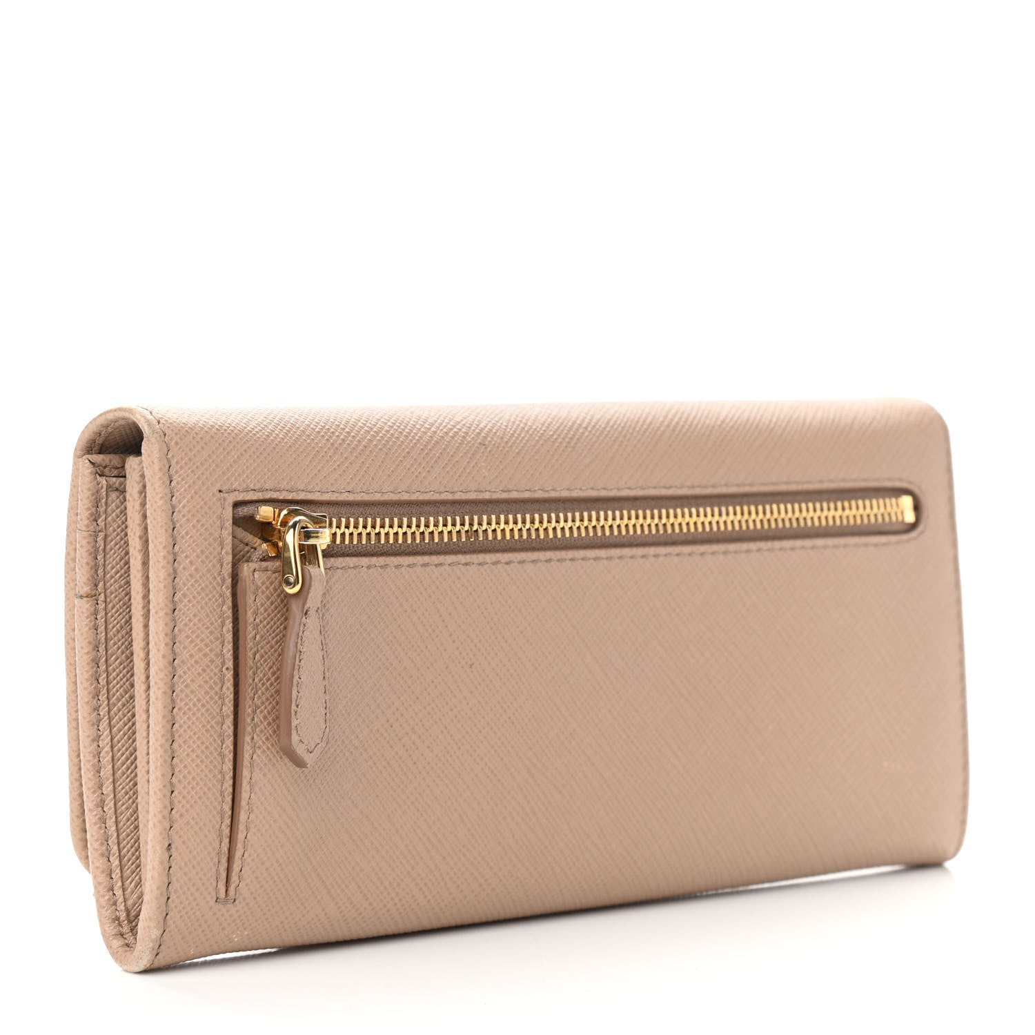 Prada Saffiano Metal Continental Flap Wallet Cammeo 4 of 7