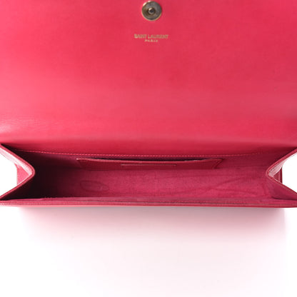 Saint Laurent Calfskin Classic Monogram Cassandre Clutch Bubblegum 5 of 16