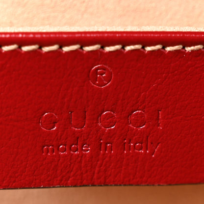 Gucci Monogram Azalea Calfskin Matelasse Diagonal Mini GG Marmont Shoulder Bag Beige Ebony New Cherry Red 6 of 11