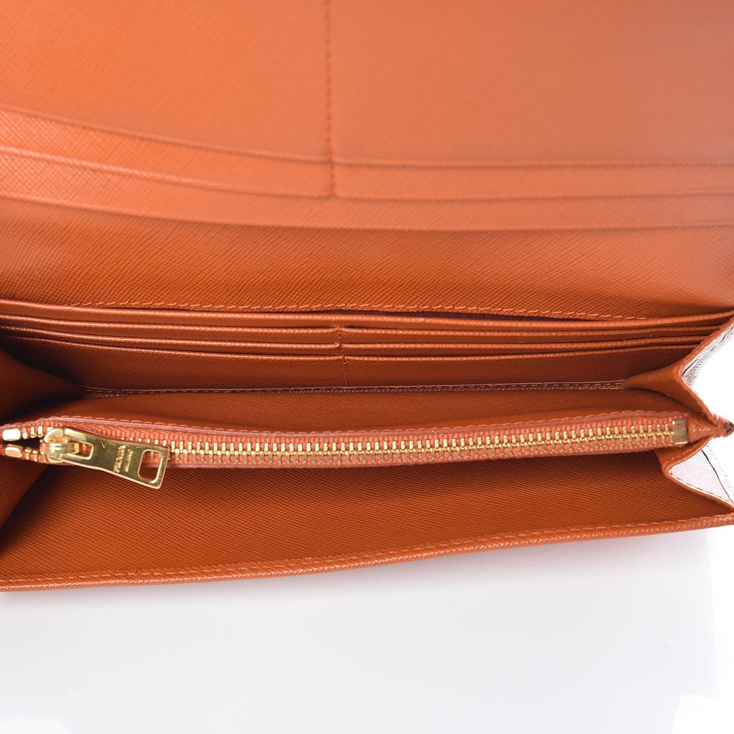 Saffiano Beach Flap Continental Wallet Papaya