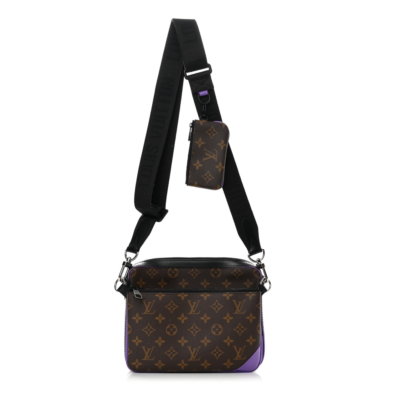 Louis Vuitton Monogram Macassar Trio Messenger Purple 1 of 14
