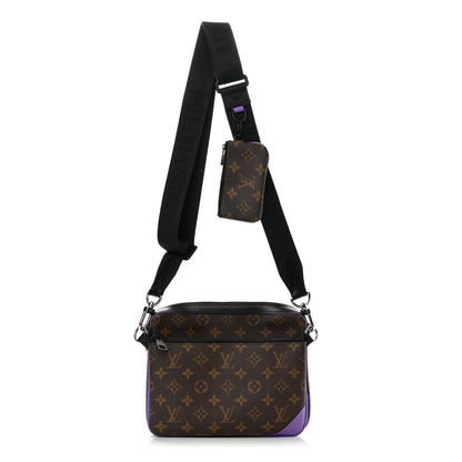 Louis Vuitton Monogram Macassar Trio Messenger Purple 1 of 14