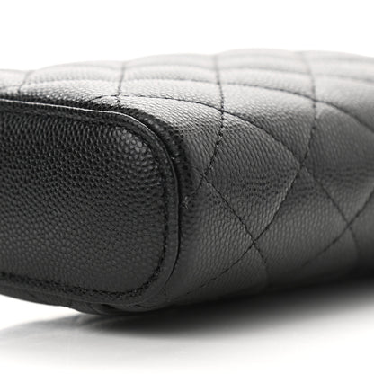 Chanel Caviar Quilted Phone Holder With Chain Black 10 of 11