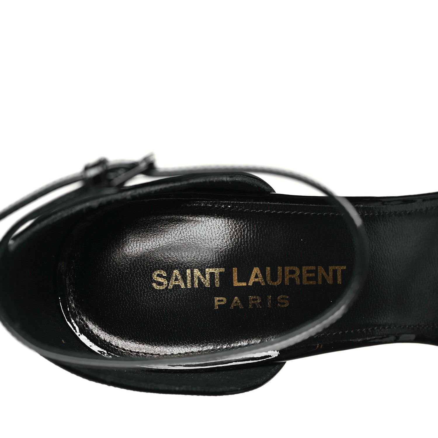 Saint Laurent Vernice Chiffon Opyum 110 Sandals 36.5 Black 8 of 10