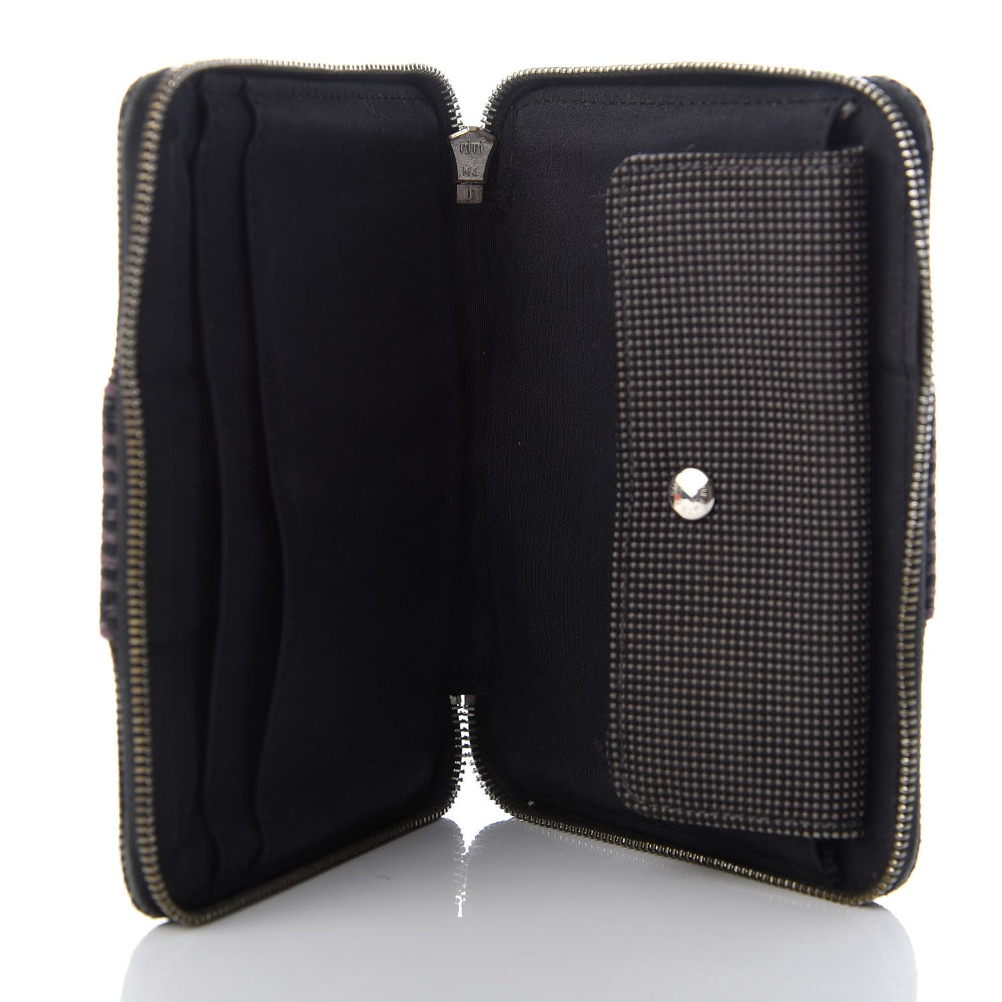 Canvas Herline Zip Wallet Grey