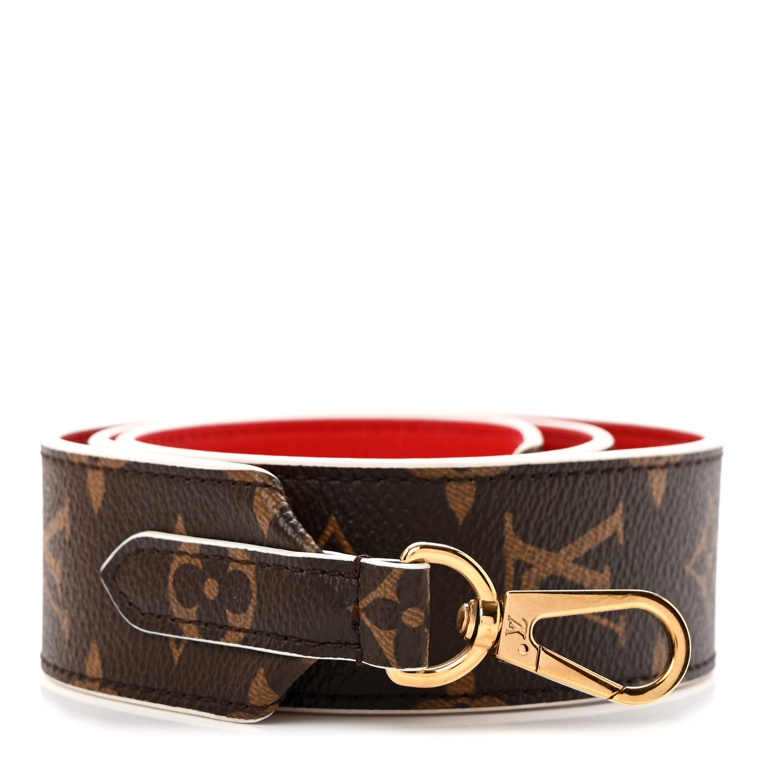 Louis Vuitton Monogram Bandouliere Shoulder Strap Red 1 of 9