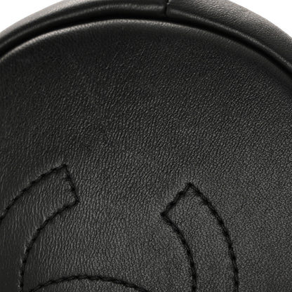 Chanel Lambskin Quilted Resin Bi-Color Chain Bucket Bag Black 13 of 13