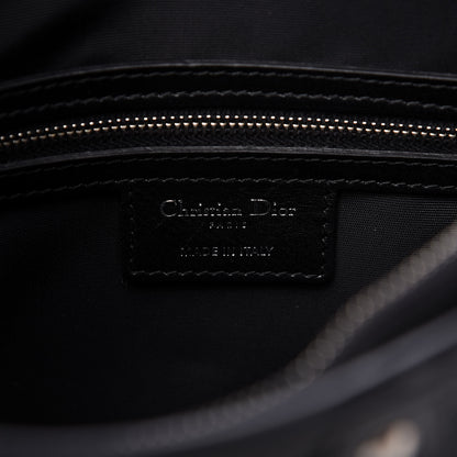 Christian Dior Coated Canvas Cannage Crossbody Bag Black 8 of 10