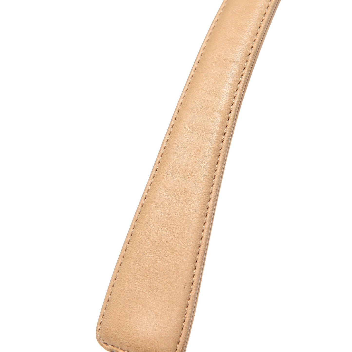 Suede Square Stitched Mademoiselle Shoulder Bag Beige