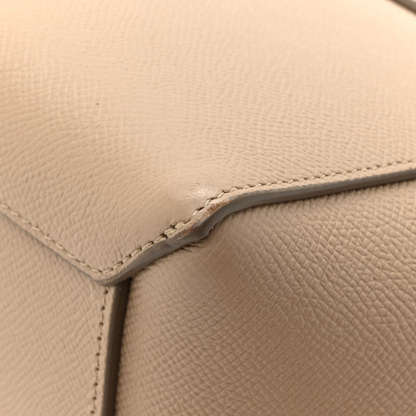 Grained Calfskin Nano Belt Bag Light Taupe