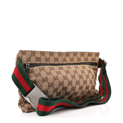 Gucci GG Monogram Double Pocket Belt Bag Dark Brown 3 of 10