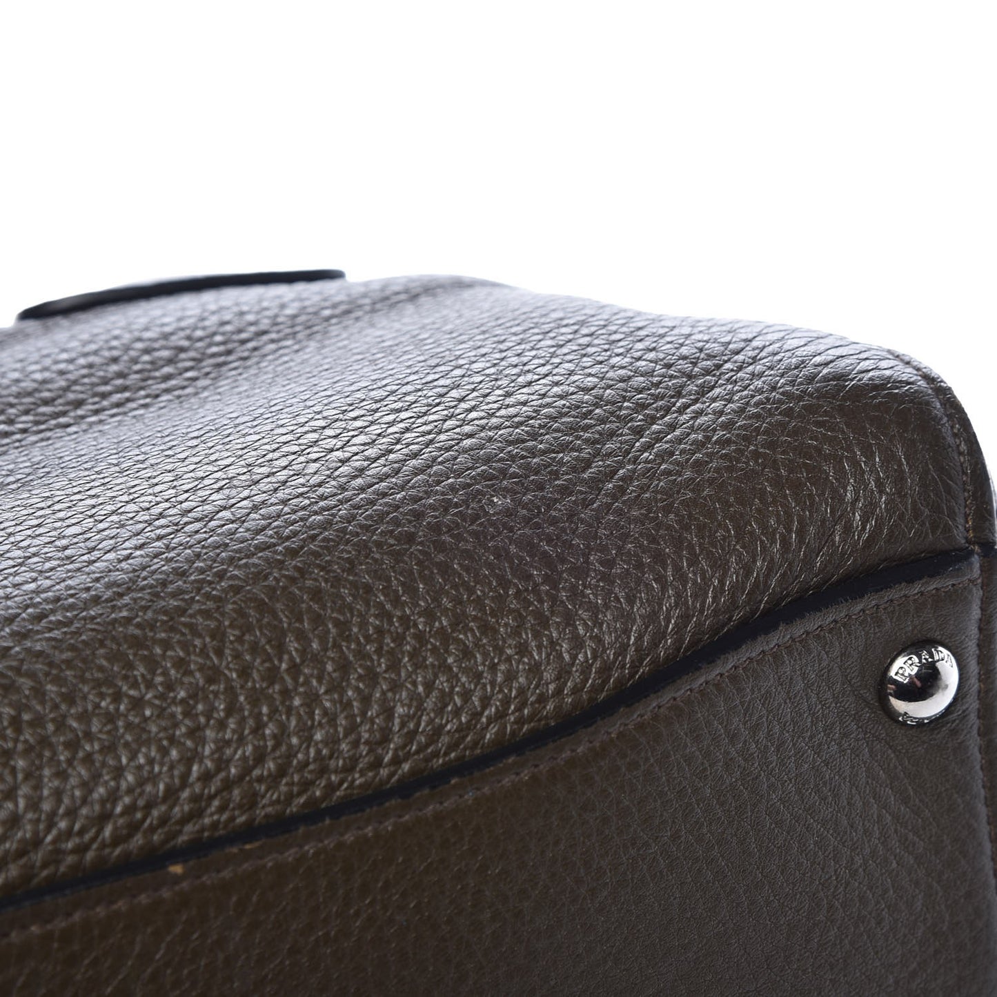 Cervo Deerskin Twin Pocket Tote Militare