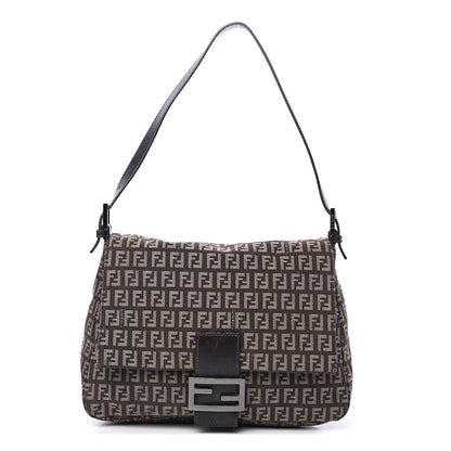 Fendi Zucchino Vitello Mama Baguette Testa di Moro Beige 1 of 11