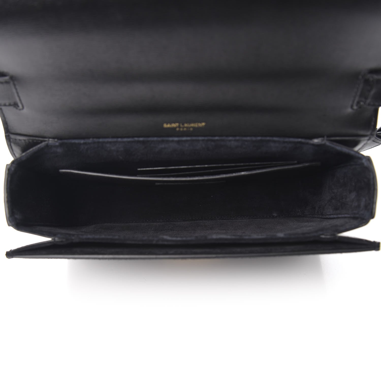 Saint Laurent Smooth Calfskin Suede Medium Bellechasse Black 5 of 10