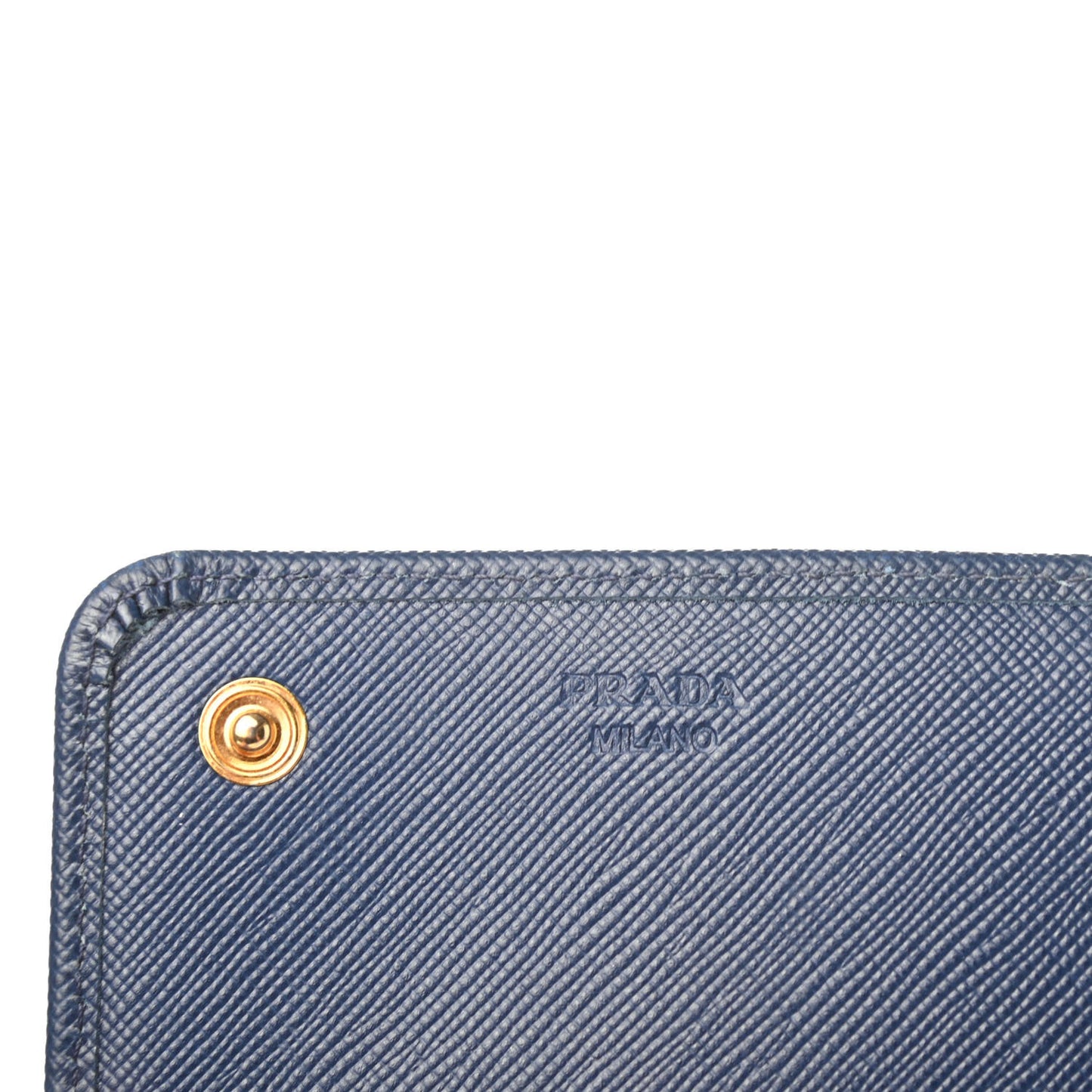 Saffiano Metal Continental Flap Wallet Bleuette