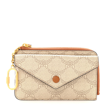 MCM Lauretos Card Case Oatmeal 1 of 7
