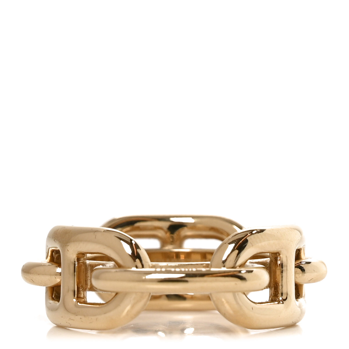 Hermes Permabrass Regate Scarf Ring Gold 3 of 7