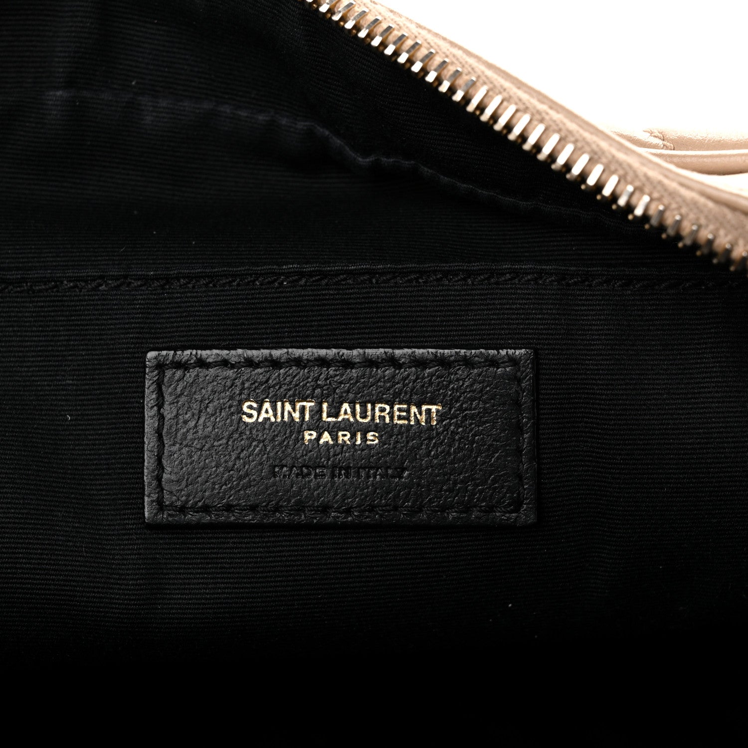 Saint Laurent Calfskin Matelasse Monogram Lou Camera Bag Dark Beige 6 of 10
