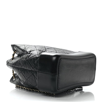 Chanel Aged Calfskin Quilted Small Gabrielle Backpack Black 4 of 9