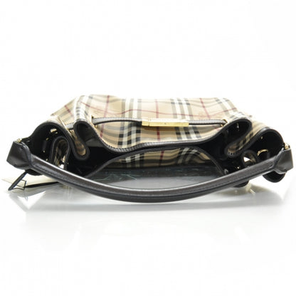 Burberry Haymarket Check Medium Willenmore Hobo Chocolate 5 of 11