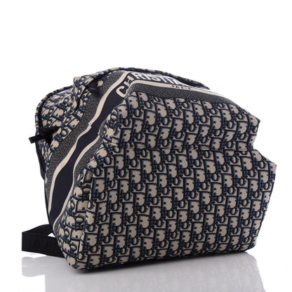 Christian Dior Oblique Diortravel Backpack Blue 3 of 9