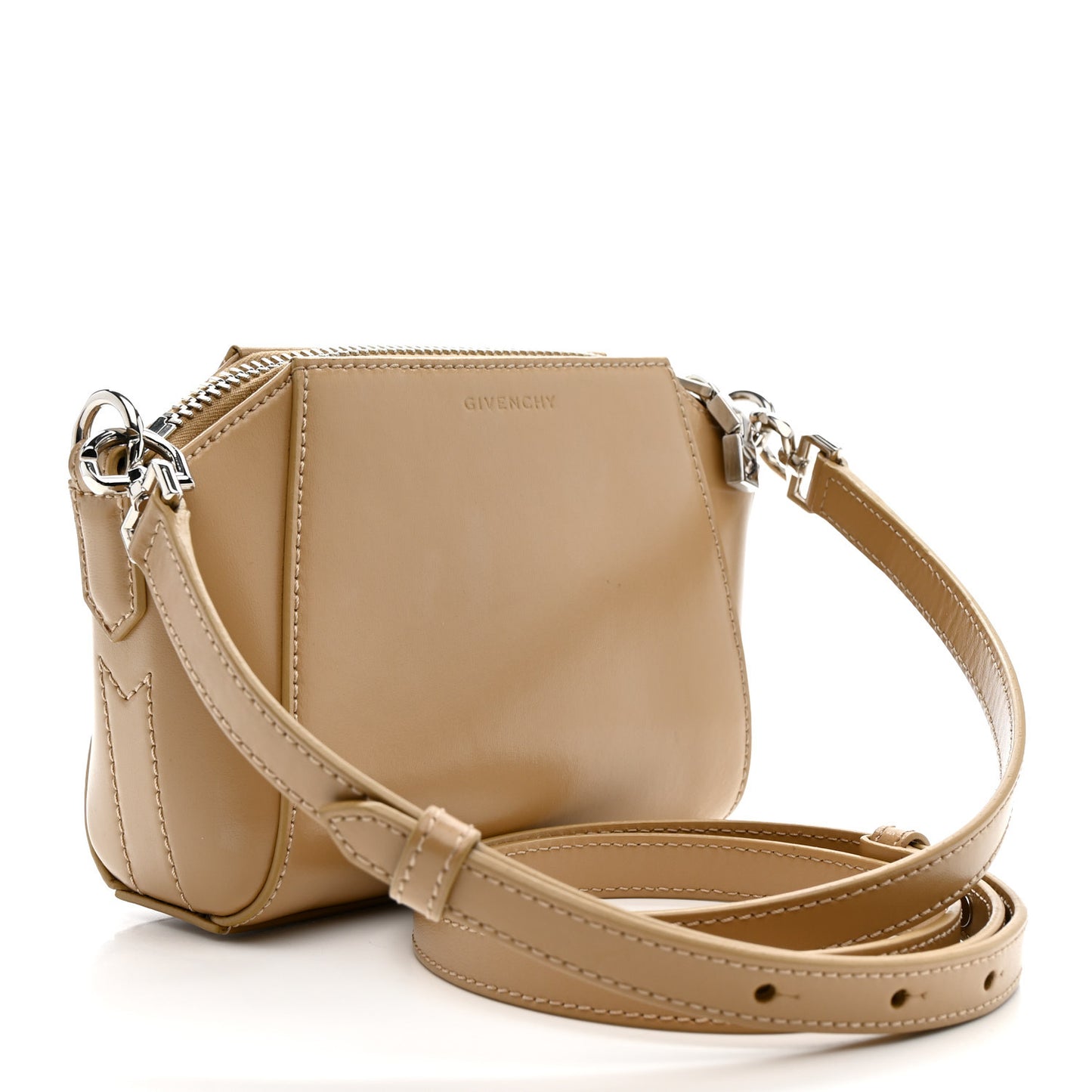 Smooth Calfskin Nano Antigona Beige Cappuccino