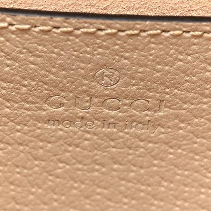 Gucci Textured Dollar Calfskin Web Mini Diana Tote Bag Oatmeal Vintage Green 6 of 12