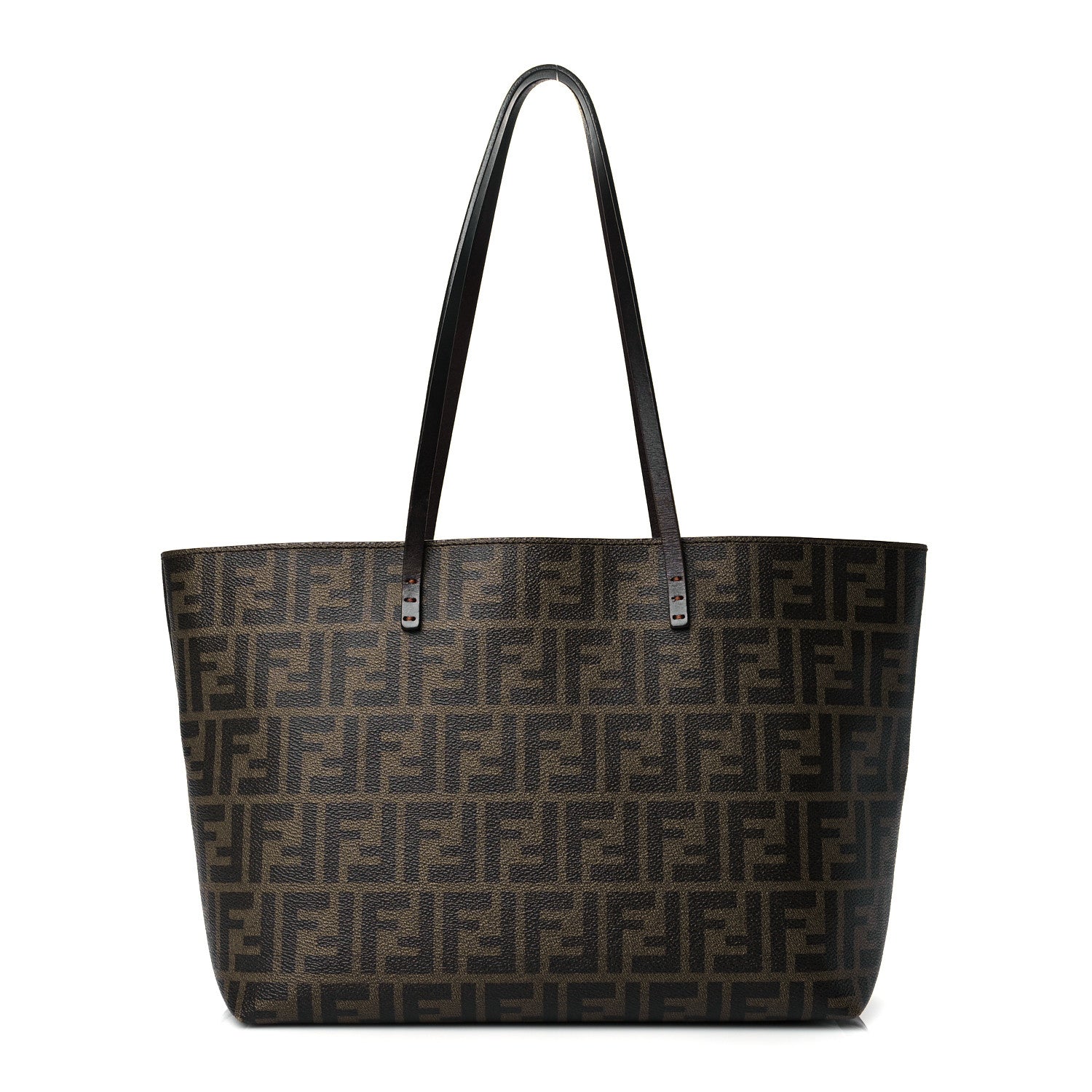 Fendi Zucca Spalmati Small Roll Tote Tobacco Orange 1 of 10